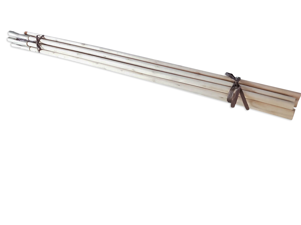 מוטות עץ מתקפלים לסוכה במארז