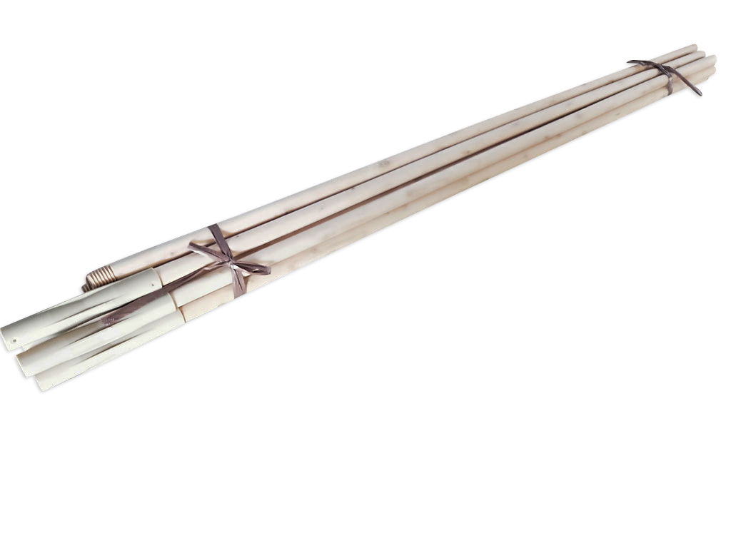 מוטות עץ מתקפלים לסוכה במארז