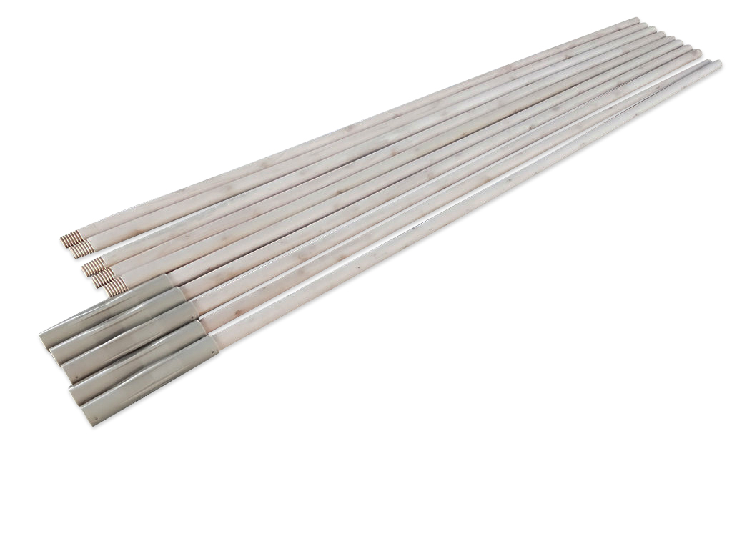 מוטות עץ מתקפלים לסוכה במארז