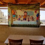 בד תמונה לסוכה 'בונים סוכה'