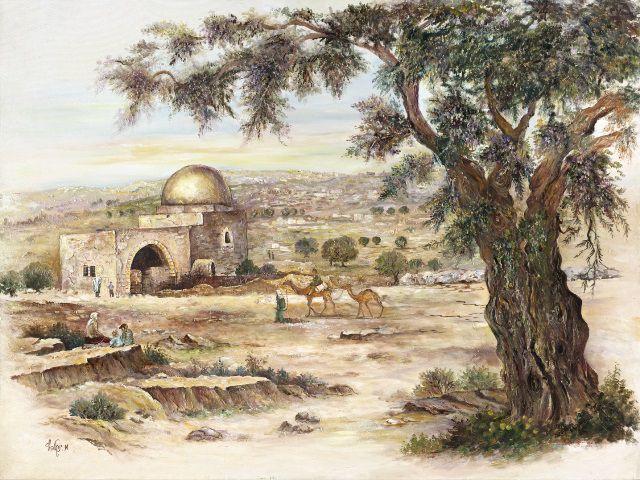 בד תמונה לסוכה 'קבר רחל'