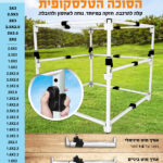 מסגרת טלסקופית מחוזקת לסוכה
