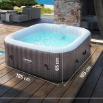 ג'קוזי מתנפח 6 מקומות, 130 סילוני אוויר עם שליטה חכמה במוצר