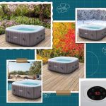 ג'קוזי מתנפח 6 מקומות, 130 סילוני אוויר עם שליטה חכמה במוצר