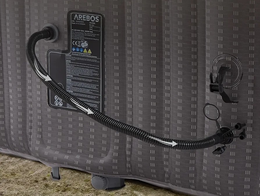 ג'קוזי מתנפח 6 מקומות, 130 סילוני אוויר עם שליטה חכמה במוצר