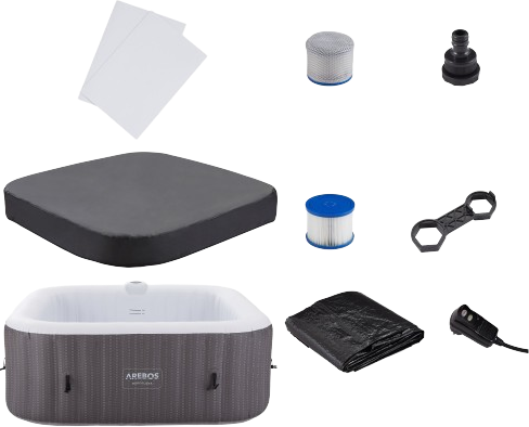 ג'קוזי מתנפח 6 מקומות, 130 סילוני אוויר עם שליטה חכמה במוצר