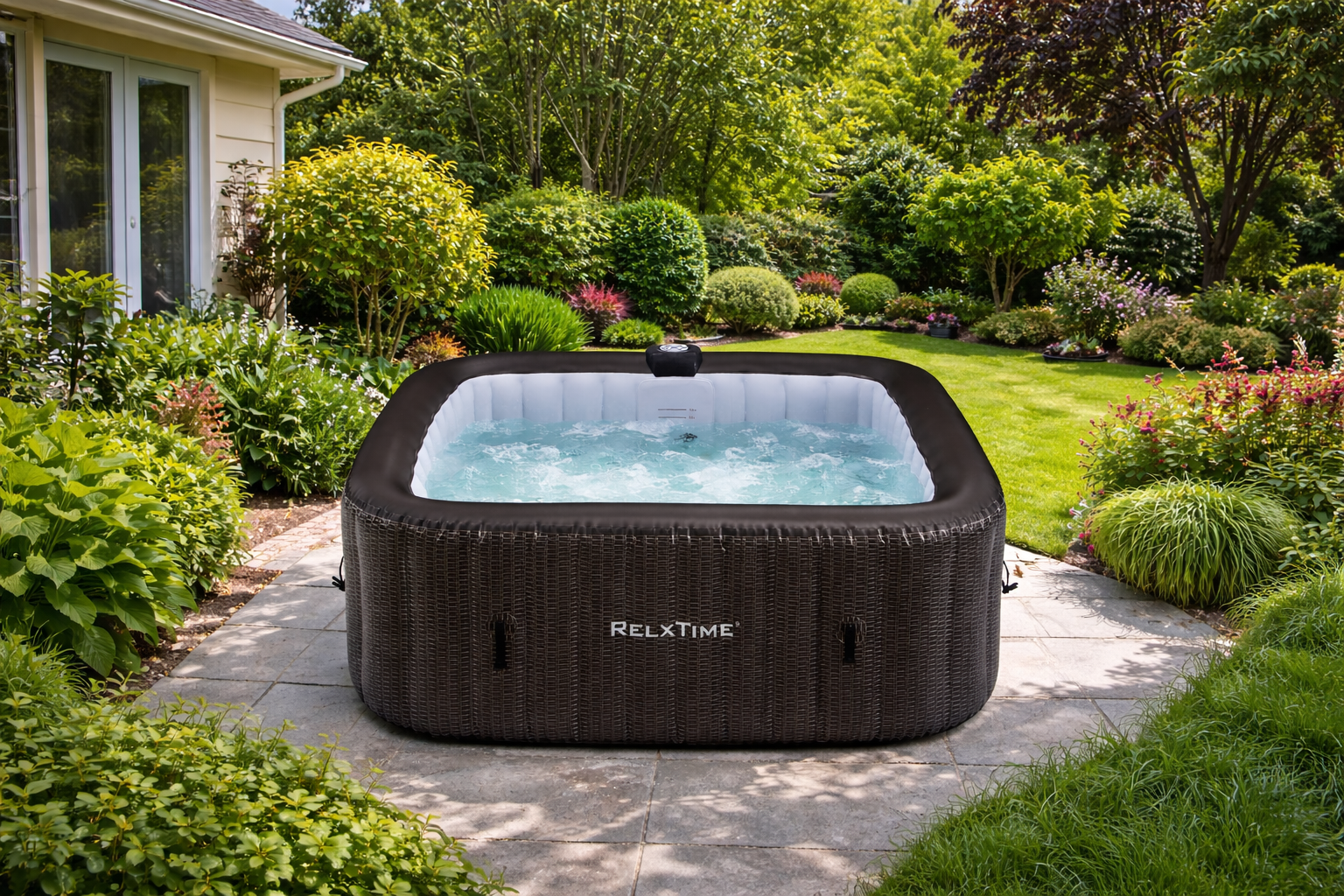 ג'קוזי מתנפח 6 מקומות, 130 סילוני אוויר עם שליטה חכמה במוצר