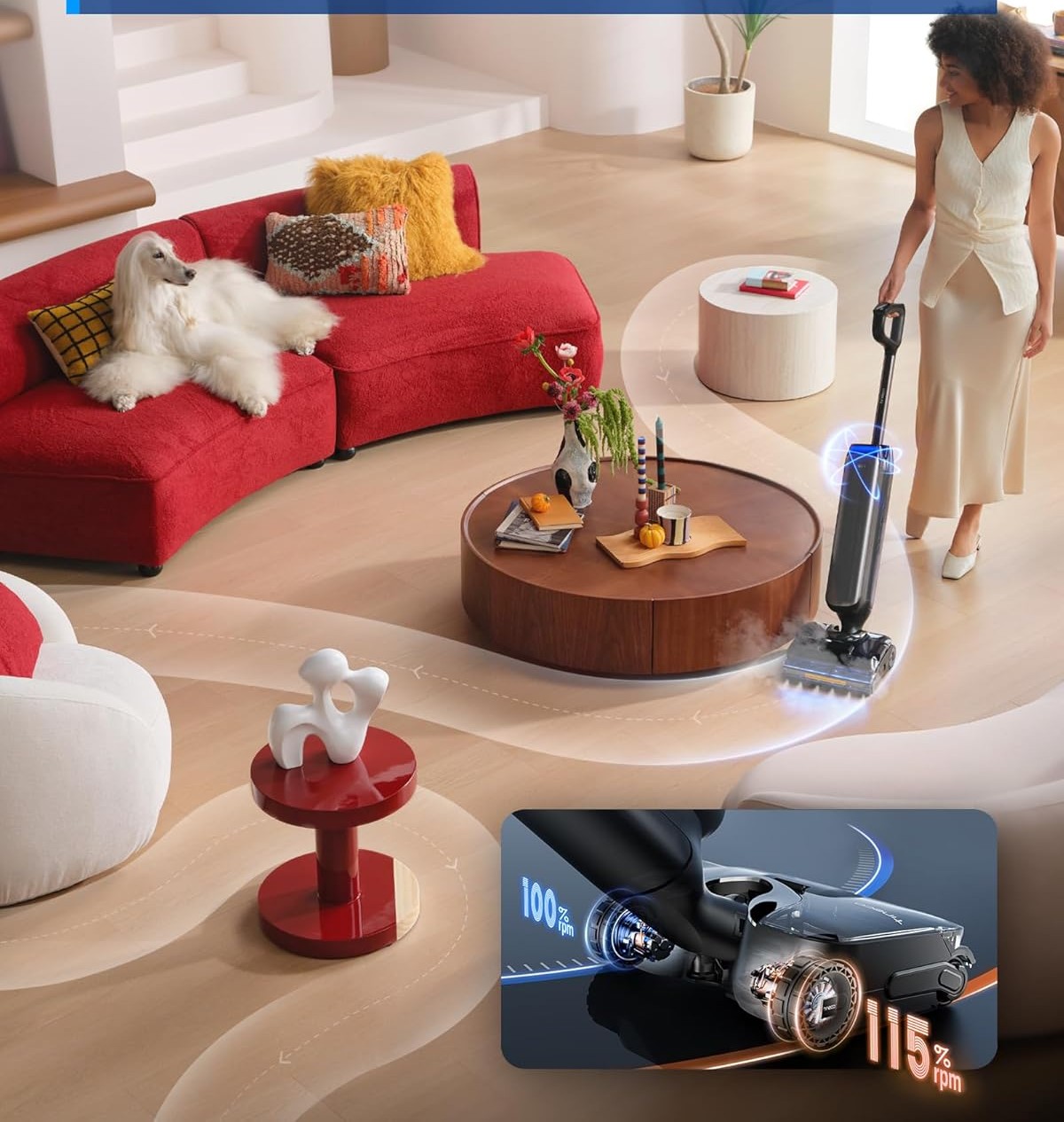 שואב שוטף אלחוטי טינקו- FLOOR ONE S9 STEAM ARTIST 70- הדגם המתקדם ביותר של טינקו